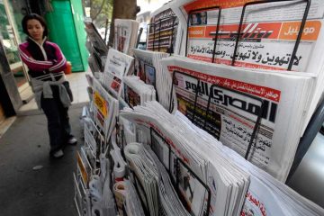 censuur in egypte kranten zonder kop