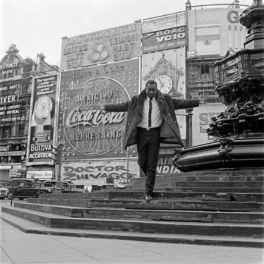 James Barnor Mike Eghan at Piccadilly Circus London 1967 Courtesy Autograph 2 1