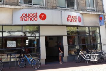 Lorient siège de la rédaction lorientaise de Ouest France 2