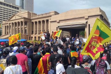 Anti government protest in Sri Lanka 2022
