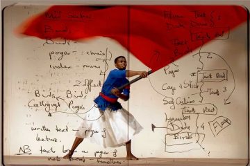 A video still from Notes Towards a Model Opera by William Kentridge