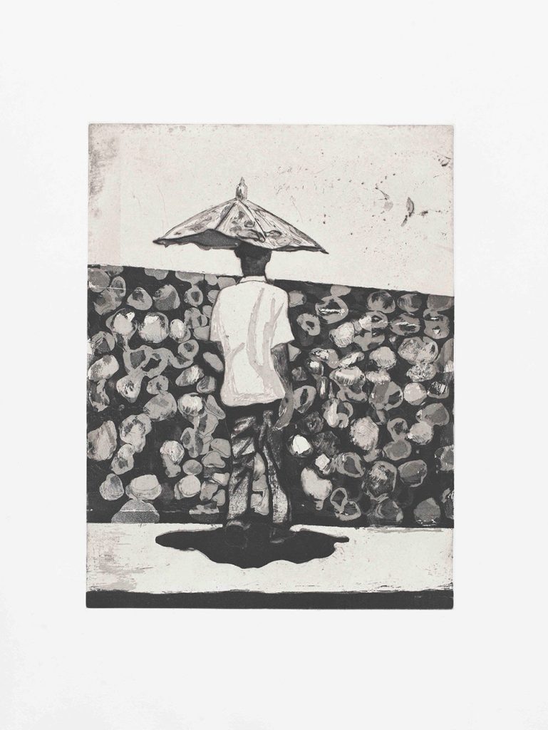 7. Peter Doig Untitled Lapeyrouse Wall 2017. Etching with aquaint. Copyright Peter Doig. All Rights Reserved. DACS 2023