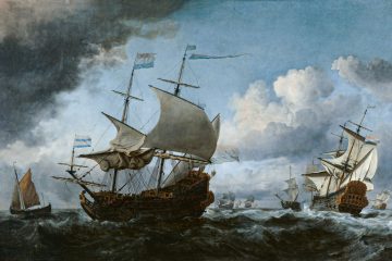 Het verzamelen van de Nederlandse vloot voor de Vierdaagse Zeeslag Willem van de Velde de Jonge 1670 Moveo Art Collection