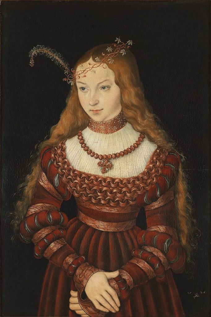 Lucas Cranach d.A. Bildnis der Prinzessin Sibylle von Cleve 1526 Klassik Stiftung Weimar