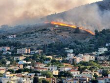 Griekenland: eiland Chios wordt geteisterd door grote bosbranden