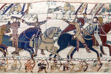 1024px Bayeux Tapestry scene55 William Hastings battlefield