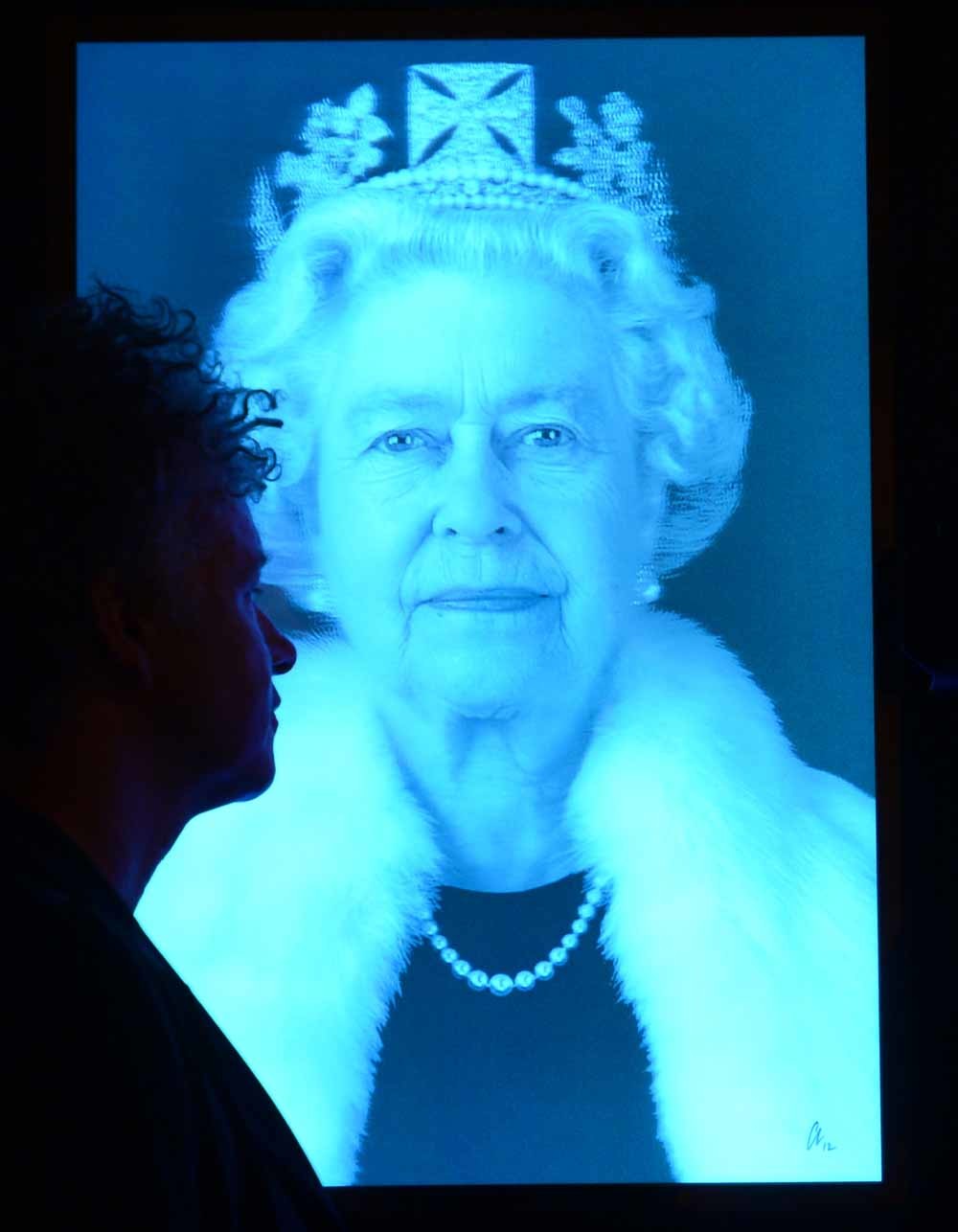 The Queen: tentoonstelling in de National Portrait Gallery, Londen. – © Getty