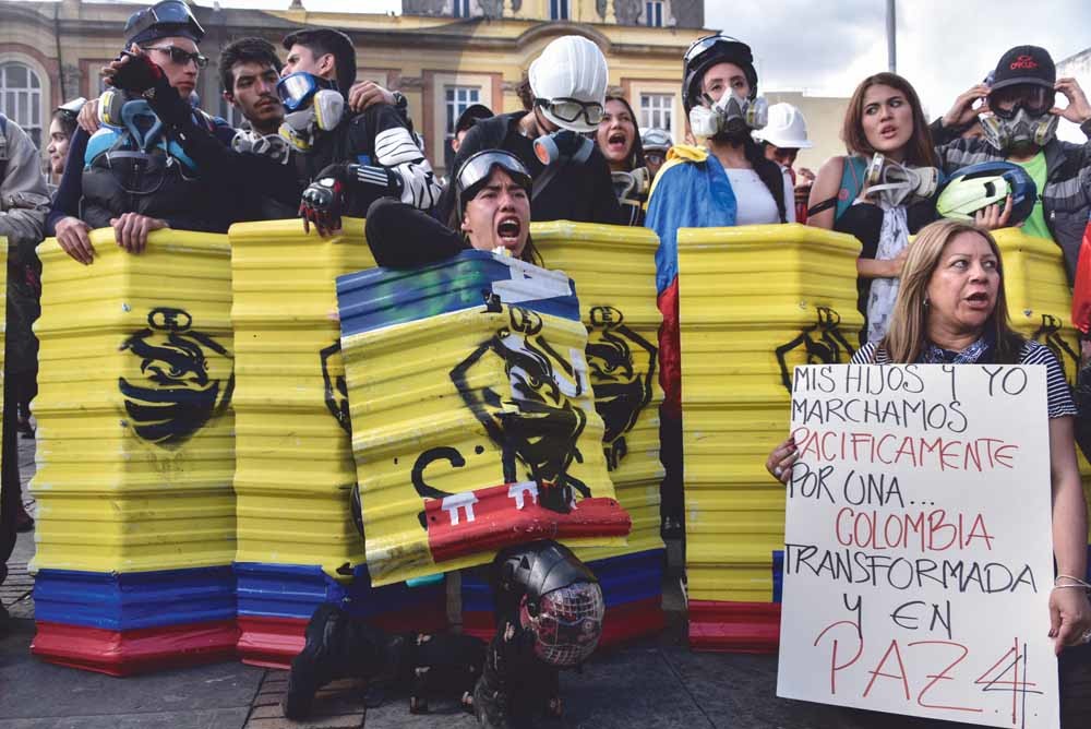 Sinds 21 november zijn er in Colombia vijf mensen omgekomen bij de protesten.  © Juan Carlos Torres / Getty