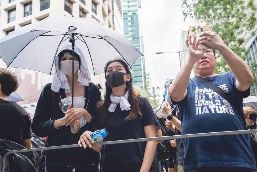 Betogers in Hongkong. © Geovien So / Getty