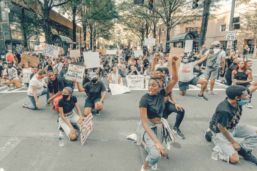 De Black Lives Matter-protest in Charlotte in North Carolina. – © Unsplash
