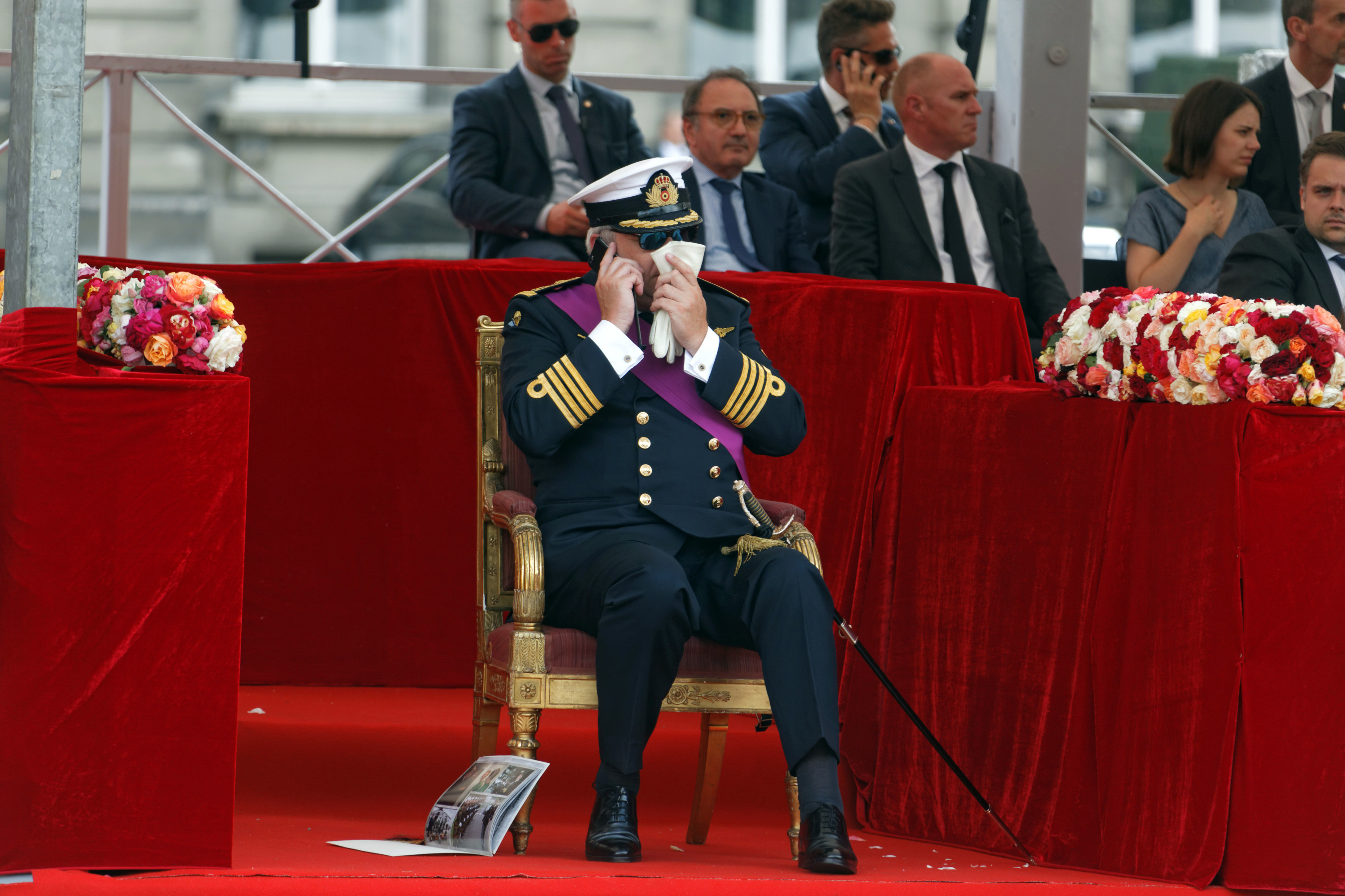 Prins Lorenz tijdens de militaire parade op de Nationale Feestdag van België, 21 juli 2016. – © Sylvain Lefevre / Getty Images